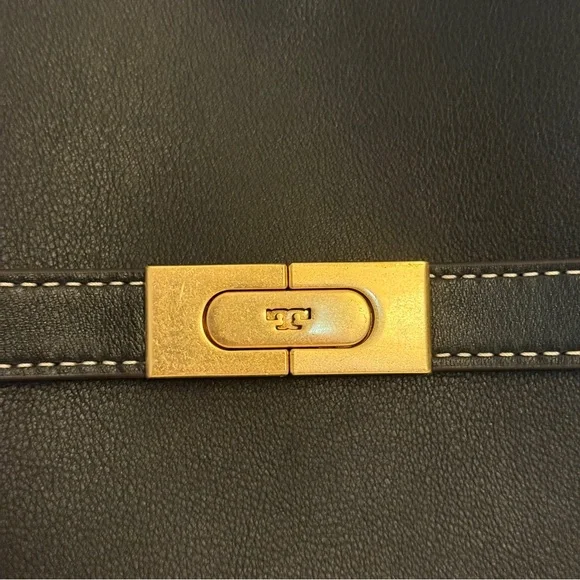 Tory Burch Small Lee Radziwill Double Bag Black (Read Description) - Picture 3 of 16